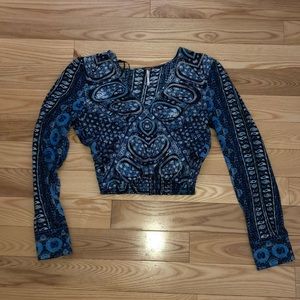 Free People Long Sleeve Crop